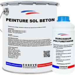 Peinture Sol Beton - 5 l - Codeve Bois - 9004 - Noir sécurité - 9004 - Noir sécurité