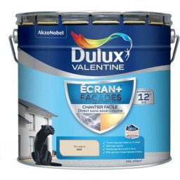 Peinture Façade Ecran+ Chantier Facile - direct sans sous-couche - Mat Ton Pierre 10 l Dulux