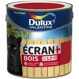 Dulux Valentine - Peinture Ecran+ Bois Satin Géranium 2 l Géranium