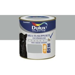 Dulux Valentine - Peinture Multi-Supports Extérieure Gris Franc Finition : Satin 0,125 l - Gris