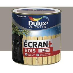 Dulux Valentine - Peinture Ecran+ Bois Satin Terre Cendrée 0,5 l Terre Cendrée