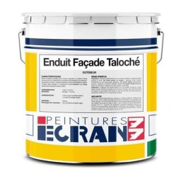 Enduit façade taloché hydrofuge, extérieur, prêt à l'emploi ecran 77 Pierre (ral 085 90 10) 25 Kg
