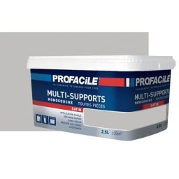 Peinture intérieure multi-supports Profacile Gris Poivre 2.5 litres - Gris Poivre