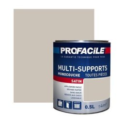 Peinture intérieure multi-supports Profacile Beige Laine 0.5 litre - Beige Laine
