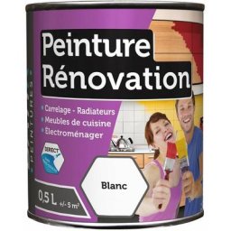 Batir Peintures - Peinture rénovation multi-surfaces boîte 0,5 l blanc