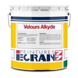 Peinture professionnelle velours, murs et plafonds, blanc, résine alkyde - Velours Alkyde ecran 77