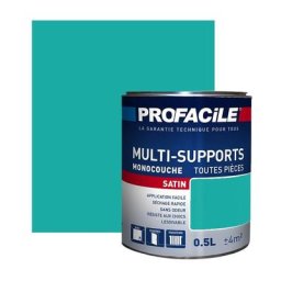 Peinture intérieure multi-supports Profacile Vert Lagon 0.5 litre - Vert Lagon