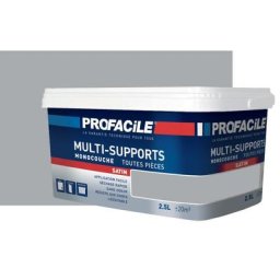 Peinture intérieure multi-supports Profacile Gris City 2.5 litres - Gris City