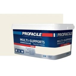 Peinture intérieure multi-supports Profacile Blanc Cassé 2.5 litres - Blanc Cassé
