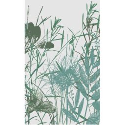 Plage - Papier peint panoramique intissé, illustration champêtre, dans un mélange de verdure et de
