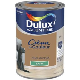 Peinture Crème De Couleur Satin Miel Ambré 1,25 l Dulux Valentine Miel Ambré
