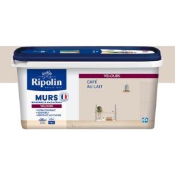 Ripolin - Peinture aspect Velours - 2,5L - Café au Lait Café au Lait