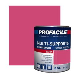 Peinture intérieure multi-supports Profacile Rose Sari 0.5 litre - Rose Sari