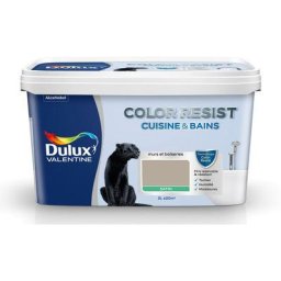 Dulux Valentine - Peinture Color Resist Cuisine & Bains Satin Gazelle 2 l Gazelle