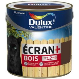 Dulux Valentine - Peinture Ecran+ Bois Satin Brun Normandie 2 l Brun Normandie