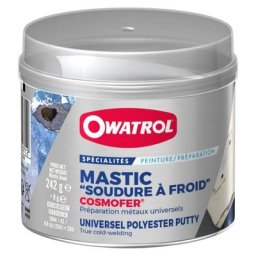 Owatrol - Mastic polyester universel blanc tous supports cosmofer Boîte de 1000 g