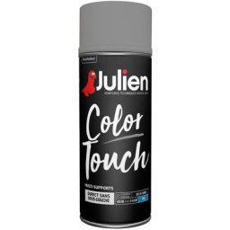 Peinture aérosol Color Touch multi-supports - Mat Titanium - 400 ml Julien Titanium