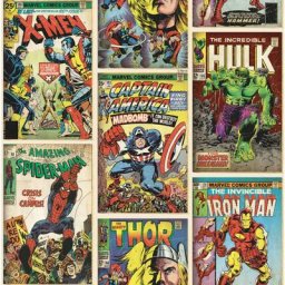 Papier peint support papier Héros Marvel 1005 x 52cm Multicolore - Multicolore