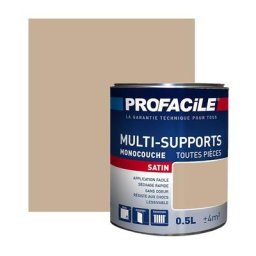 Peinture intérieure multi-supports Profacile Fauve 0.5 litre - Fauve