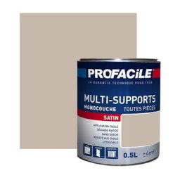 Peinture intérieure multi-supports, PROFACILE Chataigne 0.5 litre - Chataigne