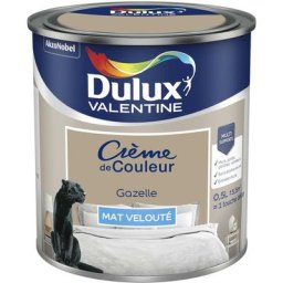 Peinture Crème De Couleur Mat Gazelle 0,5 l Dulux Valentine Gazelle