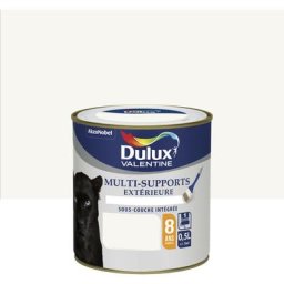 Dulux Valentine - Peinture Multi-Supports Extérieure Blanc Finition : Satin 0,125 l - Blanc