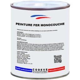 Codève Bois - Peinture Fer Monocouche - 1 l - Codeve Bois - 1003 - Jaune sécurité - 1003 - Jaune