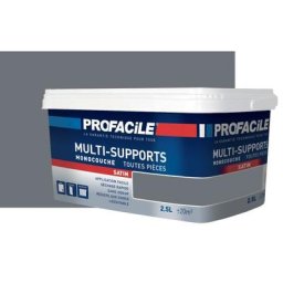 Peinture intérieure multi-supports Profacile Gris Anthracite 2.5 litres - Gris Anthracite
