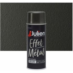 Peinture aérosol Effet Métal multi-supports - Noir métallisé - 400 ml Julien Noir