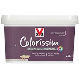 V33 - Peinture Multi-supports Colorissim Satin Figue de Barbarie 2,5 l - Figue de Barbarie