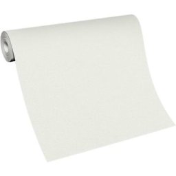 Papier peint pailleté blanc salon | Tapisserie unie blanche couloir & salon | Papier peint intissé