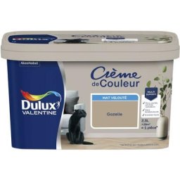 Peinture Crème De Couleur Mat Gazelle 2,5 l Dulux Valentine Gazelle