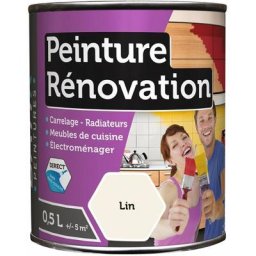Batir Peintures - Peinture rénovation multi-surfaces boîte 0,5 l lin