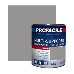 Peinture intérieure multi-supports Profacile Gris Taupe 0.5 litre - Gris Taupe