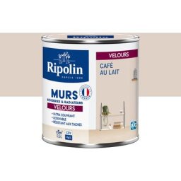 Peinture aspect Velours - 0,5L - Café au Lait Ripolin Café au Lait