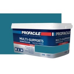 Peinture intérieure multi-supports Profacile Bleu Paon 2.5 litres - Bleu Paon