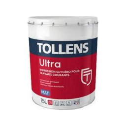 Peinture Tollens professionnelle Ultra Mat & Impression Votre teinte: Blanche - Conditionnement: 3