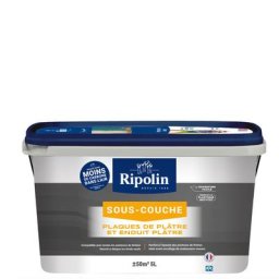 Sous-Couche Plaque de Plâtre - Mat - 5L Ripolin Blanc