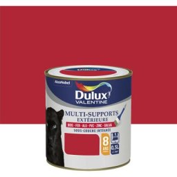 Peinture Multi-Supports Extérieure Rouge Coquelicot Finition : Satin 0,125 l - Rouge Coquelicot