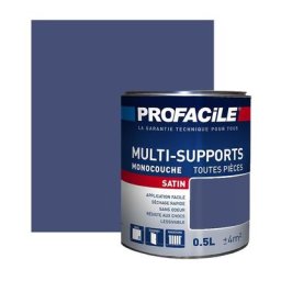 Peinture intérieure multi-supports Profacile Bleu Cosmos 0.5 litre - Bleu Cosmos