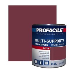 Peinture intérieure multi-supports, PROFACILE Rouge Passion 0.5 litre - Rouge Passion