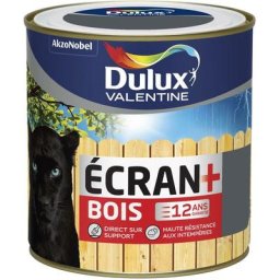 Peinture Ecran+ Bois Satin Gris Foncé (ral 7015) 0,5 l Dulux Valentine Gris Foncé (ral 7015)