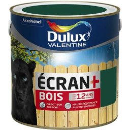 Peinture Ecran+ Bois Satin Vert Basque (ral 6005) 2 l Dulux Valentine Vert Basque (ral 6005)