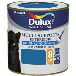 Peinture Multi-Supports Extérieure Satin Bleu Breton 0,5 l Dulux Valentine Bleu Breton