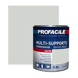 Peinture intérieure multi-supports Profacile Gris Clair 0.5 litre - Gris Clair