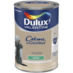 Peinture Crème De Couleur Satin Gazelle 1,25 l Dulux Valentine Gazelle