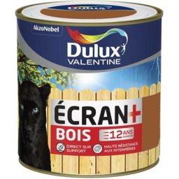 Dulux Valentine - Peinture Ecran+ Bois Satin Teck 0,5 l Teck