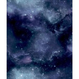 Papier peint Good Vibes Galaxy with Stars Noir et violet Noordwand noir et violet