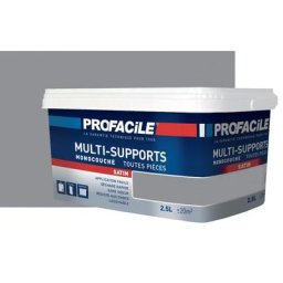 Peinture intérieure multi-supports Profacile Gris Loft 2.5 litres - Gris Loft