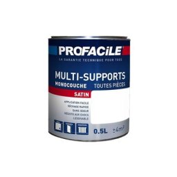 Peinture intérieure multi-supports Profacile Blanc 0.5 litre - Blanc